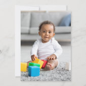 ワイルドワンアフリカンサバンナ子供の誕生日パーティー 招待状 (裏面)