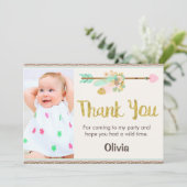 ワイルドワンアロートライバル1st誕生日サンキューカード サンキューカード (スタンド正面)