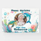 ワイルドワンアンダーシー1st誕生日フォトバナー 横断幕 (横)