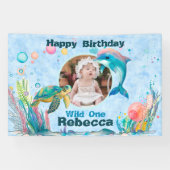 ワイルドワンアンダーシー1st誕生日フォトバナー 横断幕 (横)