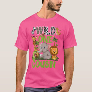 ワイルドワンイシドー動物園誕生日サファリジャングル動物 Tシャツ
