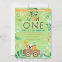 ワイルドワンウォーターカラーサファリアニマルズ1st誕生日