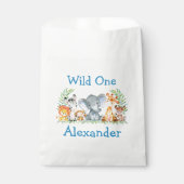 ワイルドワンウォーターカラーサファリ動物1st誕生日 フェイバーバッグ (正面)