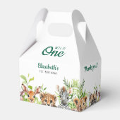 ワイルドワンウォーターカラーサファリ動物1st誕生日 フェイバーボックス (裏面サイド)