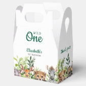 ワイルドワンウォーターカラーサファリ動物1st誕生日 フェイバーボックス (オープン)