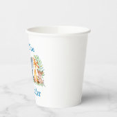 ワイルドワンウォーターカラーサファリ動物1st誕生日 紙コップ (左)