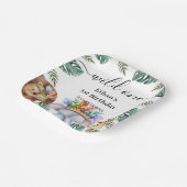 ワイルドワンウッドランドアニマルズフォレスト1stバースデーパプ ペーパープレート (傾斜あり)