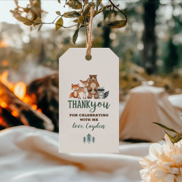 ワイルドワンウッドランド動物最初の誕生日の好意ギフト ギフトタグ