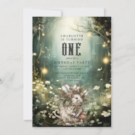 ワイルドワンエンチャント森マウス1st誕生日 招待状