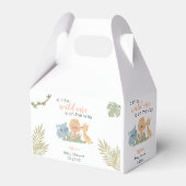 ワイルドワンオンウェイサファリアニマルベビーガールシャワー フェイバーボックス (正面サイド)