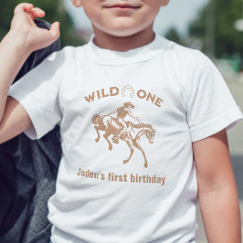 ワイルドワンカウボーイ 誕生日おめでとう! トドラーTシャツ