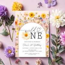 ワイルドワンカラフルワイルドフラワー1st誕生日