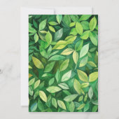 ワイルドワンカワイイベビータイガーバタフライ1st誕生日 招待状 (裏面)