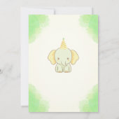 ワイルドワンカワイゾウ1歳招待状 招待状 (裏面)