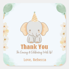 ワイルドワンカワイゾウ1歳 スクエアシール