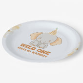 ワイルドワンカワイゾウ1歳 ペーパープレート (アングル)