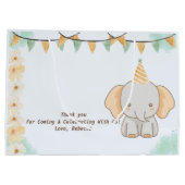 ワイルドワンカワイゾウ1歳 ラージペーパーバッグ (裏面)