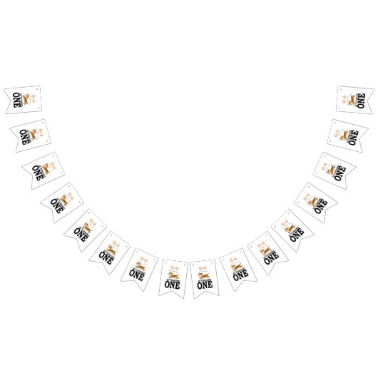 ワイルドワンカワイトジャングルタイガー1st誕生日 バンティングフラッグ (全)