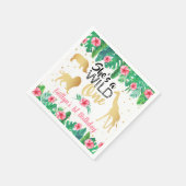 ワイルドワンガールズファースト誕生日パーティー スタンダードカクテルナプキン (角)