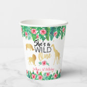 ワイルドワンガールズファースト誕生日パーティー 紙コップ (裏面)