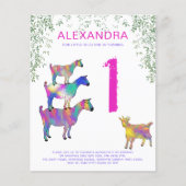 ワイルドワンガールズヤギ1st誕生日パーティー予算 チラシ (正面)