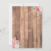 ワイルドワンガールズ〔雄ジカの〕枝角フラワーバースデーパーティー 招待状 (裏面)