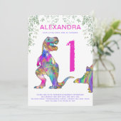 ワイルドワンガールズTレックス1st誕生日パーティー 招待状 (スタンド正面)