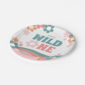 ワイルドワンガールファースト誕生日パーティープレート ペーパープレート (アングル)