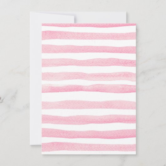 ワイルドワンガール誕生日招待状ジャングル動物 招待状 (裏面)