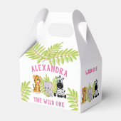 ワイルドワンガール1st誕生日の動物 フェイバーボックス (裏面サイド)