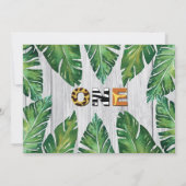 ワイルドワンガール1st誕生日パーティー写真の招待 招待状 (裏面)