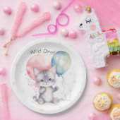 ワイルドワンキッチンバルーン1st誕生日パーティー ペーパープレート (パーティー)