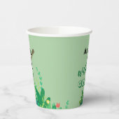 ワイルドワンキティキャットキットン誕生日招待状 紙コップ (左)