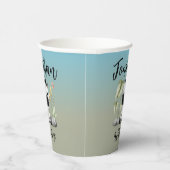 ワイルドワンキュートなサファリゼブラ1歳の誕生日 紙コップ (右)