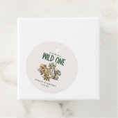 ワイルドワンキュートな恐竜の最初の誕生日パーティーのお願い フェイバータグ (インサイチュ)