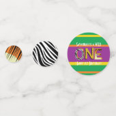 ワイルドワンキュートサファリ1st誕生日パーティーテーマ コンフェッティ (正面)