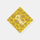 ワイルドワンキュートサファリ1st誕生日パーティーテーマ スタンダードカクテルナプキン (角)