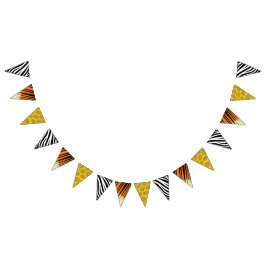 ワイルドワンキュートサファリ1st誕生日パーティーテーマ バンティングフラッグ