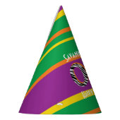 ワイルドワンキュートサファリ1st誕生日パーティーテーマ パーティーハット (左)