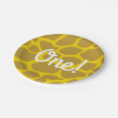 ワイルドワンキュートサファリ1st誕生日パーティーテーマ ペーパープレート (アングル)