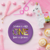 ワイルドワンキュートサファリ1st誕生日パーティーテーマ ペーパープレート (パーティー)