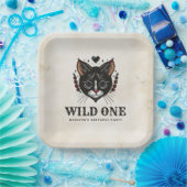 ワイルドワンキュート子猫ロカビリー1歳 ペーパープレート (パーティー)