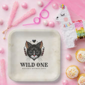 ワイルドワンキュート子猫ロカビリー1歳 ペーパープレート (パーティー)