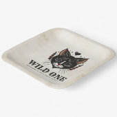 ワイルドワンキュート子猫ロカビリー1歳 ペーパープレート (傾斜あり)