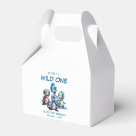 ワイルドワンキュート恐竜の最初の誕生日パーティー フェイバーボックス