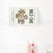 ワイルドワンキュート恐竜の最初の誕生日パーティー 横断幕 (インサイチュ)