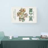 ワイルドワンキュート恐竜の最初の誕生日パーティー 横断幕 (トレードショー)