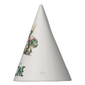 ワイルドワンキュート恐竜ファースト誕生日 パーティーハット (右)