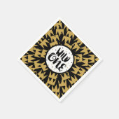 ワイルドワンキングオブシチュエーションクラウン1st誕生日パーティー スタンダードカクテルナプキン (角)