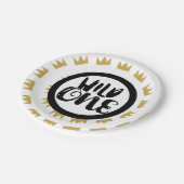 ワイルドワンキングオブシチュエーションクラウン1st誕生日パーティー ペーパープレート (アングル)